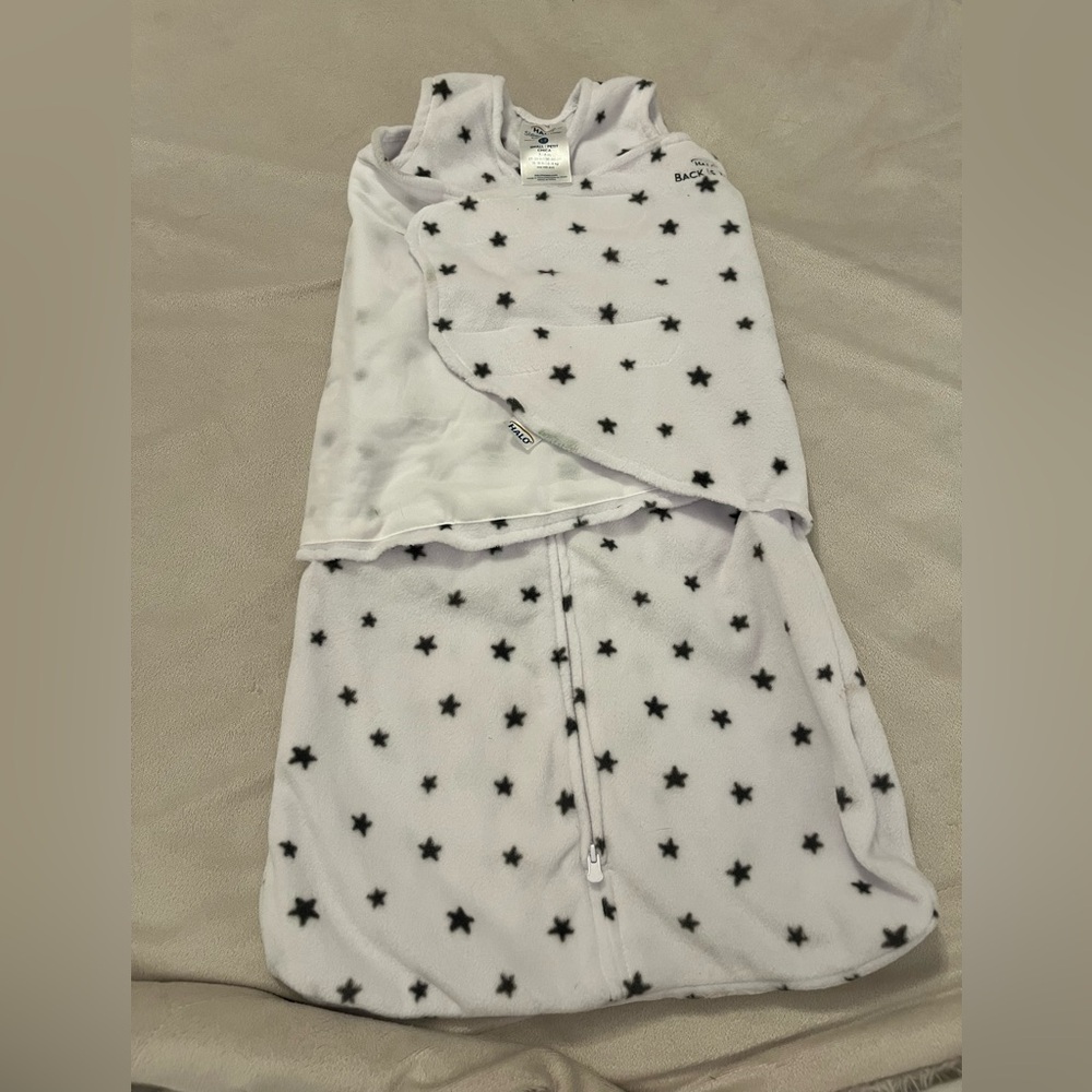 Halo micro fleece swaddle sleepsack